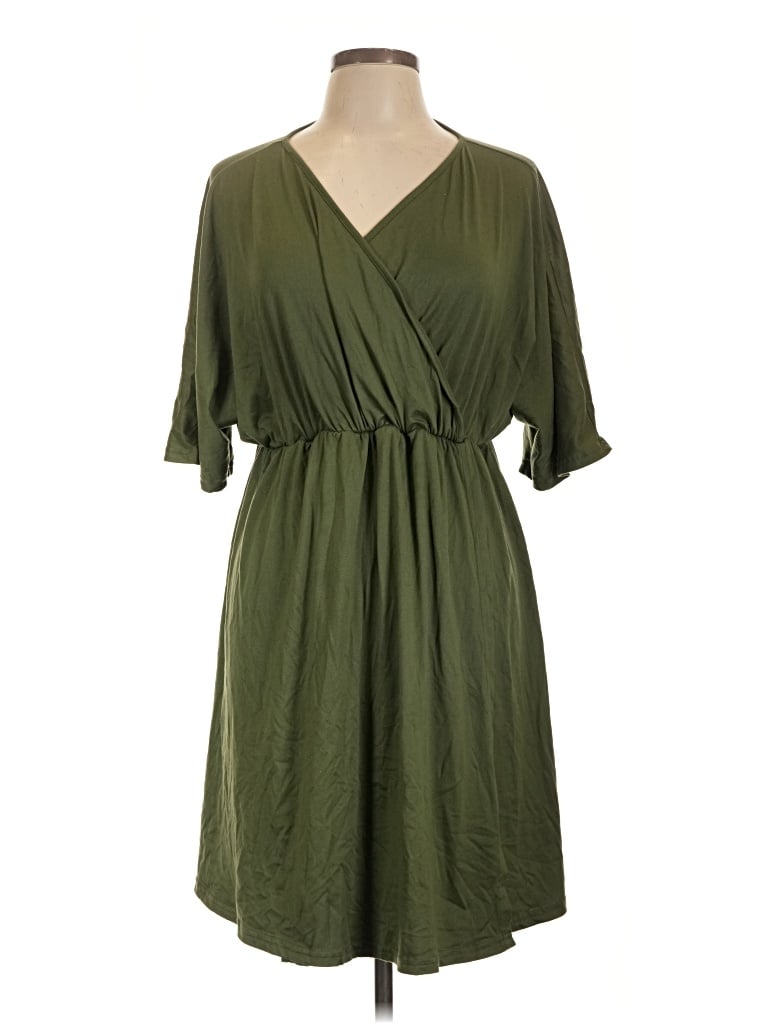 Pre-owned Ekouaer Casual Dress In Green