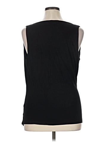 August Silk Sleeveless T-Shirt (view 2)