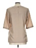 Harper and Gray 100% Polyester Tan Short Sleeve Blouse Size L - photo 2