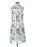 Elle 100% Polyester Print Silver Casual Dress Size XS - photo 1
