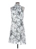 Elle 100% Polyester Print Silver Casual Dress Size XS - photo 2