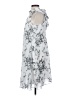 Elle 100% Polyester Print Silver Casual Dress Size XS - photo 5