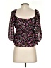 Mi ami 100% Polyester Black 3/4 Sleeve Blouse Size S - photo 2