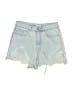Zara Blue Denim Shorts Size 4 - photo 1