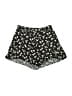 Lush 100% Rayon Floral Black Shorts Size M - photo 1