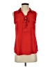 BCX 100% Polyester Red Sleeveless Blouse Size XS - photo 1