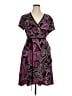 Apt. 9 Paisley Purple Casual Dress Size XL - photo 1