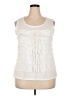 Rafaella Ivory Sleeveless Blouse Size XXL - photo 1