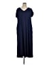 Entro Solid Blue Casual Dress Size XL - photo 1
