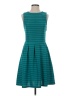 Mossimo Stripes Teal Casual Dress Size S - photo 1