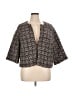 Boden Floral Gray Wool Blazer Size 14 - photo 1