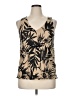 August Silk Tan Sleeveless Blouse Size XL - photo 1