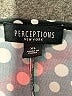 Perceptions Polka Dots Black Casual Dress Size XL - photo 7