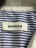 Sandro 100% Cotton Color Block Blue Long Sleeve Blouse Size M (estimated) - photo 7