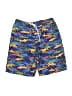 Lands' End 100% Polyester Blue Board Shorts Size 14 - 16 Husky - photo 1