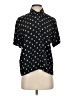 Esprit 100% Viscose Polka Dots Black Short Sleeve Blouse Size S - photo 1