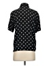 Esprit 100% Viscose Polka Dots Black Short Sleeve Blouse Size S - photo 2