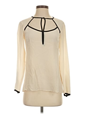 Nanette Lepore Long Sleeve Silk Top (view 1)