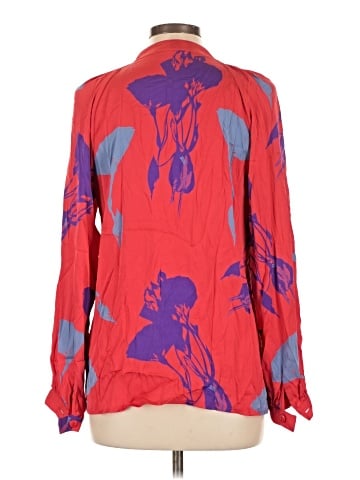 Tucker Long Sleeve Silk Top (view 2)