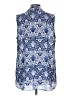Laundry by Shelli Segal 100% Polyester Blue Sleeveless Blouse Size L - photo 2