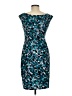 Connected Apparel Print Teal Cocktail Dress Size 8 (petite) - photo 2