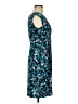 Connected Apparel Print Teal Cocktail Dress Size 8 (petite) - photo 4