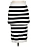 Bebe Stripes Black Casual Skirt Size S - photo 1