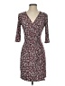 Laundry by Design Print Burgundy Casual Dress Size 4 - photo 1