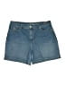 Gloria Vanderbilt Blue Denim Shorts Size 16 - photo 1