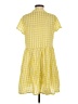 Gap Checkered-gingham Yellow Casual Dress Size S - photo 2
