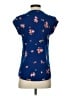 Daniel Rainn Blue Short Sleeve Blouse Size XS - photo 2