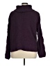 Seven7 100% Polyester Purple Turtleneck Sweater Size XL - photo 2