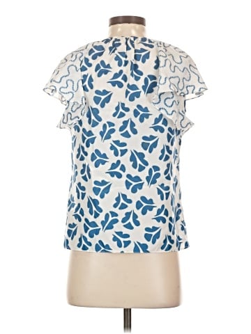 Rebecca Taylor Short Sleeve Silk Top (view 2)