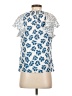 Rebecca Taylor 100% Silk Blue Short Sleeve Silk Top Size S - photo 2