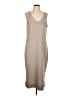 CeCe 100% Polyester Tan Casual Dress Size L - photo 1