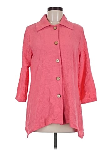 Peck & Peck 3/4 Sleeve Button-Down Shirt (view 1)