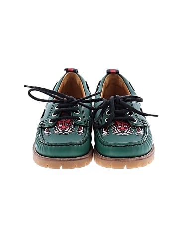 Gucci Leather Tiger Print Loafers (view 2)