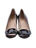 Prada 100% Leather Black Patent Leather Pumps Size EU 38 - photo 2