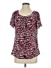 Elementz 100% Polyester Pink Short Sleeve Blouse Size S - photo 1