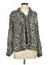 J.Crew Animal Print Ivory Long Sleeve Blouse Size M - photo 1