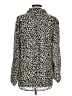 J.Crew Animal Print Ivory Long Sleeve Blouse Size M - photo 2