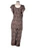 Ingrid + Isabel 100% Rayon Animal Print Brown Jumpsuit Size Med Maternity (2) - photo 2