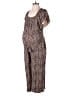 Ingrid + Isabel 100% Rayon Animal Print Brown Jumpsuit Size Med Maternity (2) - photo 1