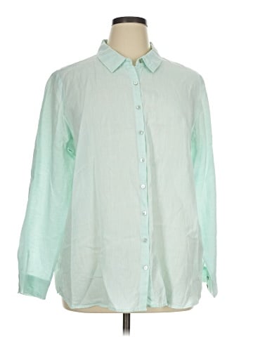 Eileen Fisher Long Sleeve Button-Down Shirt (view 1)