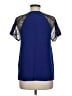 Karina Grimaldi Solid Blue Short Sleeve Blouse Size M - photo 2