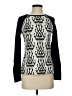 J. McLaughlin Print Black Pullover Sweater Size XS - photo 1