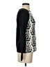 J. McLaughlin Print Black Pullover Sweater Size XS - photo 4