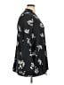 Ellos 100% Polyester Black Kimono Size 14 - photo 4