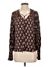 Rebecca Taylor Brown Long Sleeve Blouse Size S - photo 1