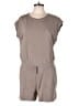 Banana Republic Solid Gray Romper Size L - photo 1